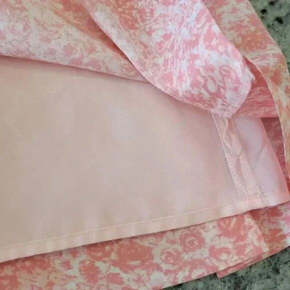 Banana Republic Women's Pink Floral Silk Lined A-Line Skirt - Picture 11 of 12